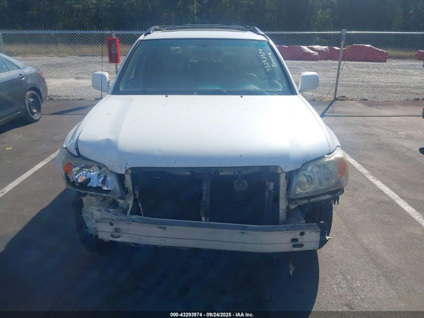 2006 Toyota Highlander Sport V6 VIN: JTEEP21A260168988 Lot: 43293974