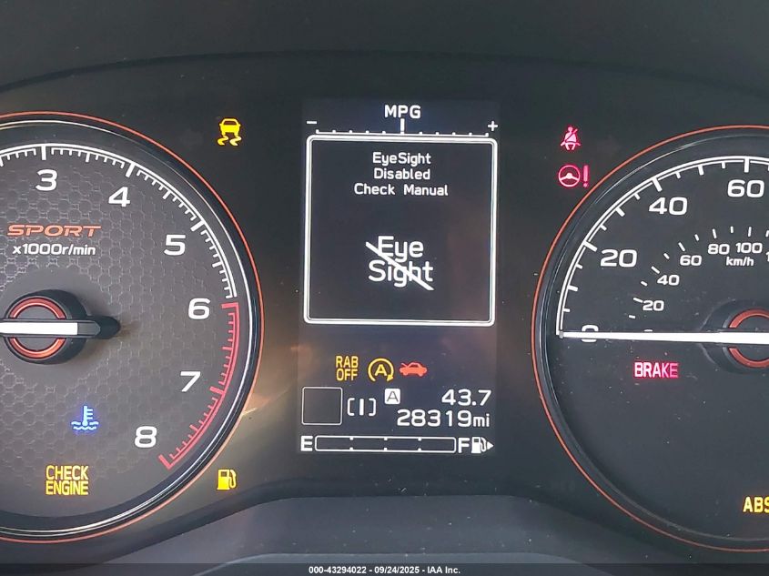 2020 Subaru Forester Sport VIN: JF2SKAMC6LH459103 Lot: 43294022