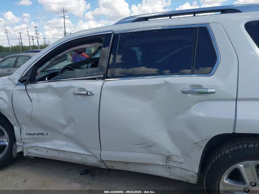 2016 GMC Terrain Denali VIN: 2GKALREK6G6152199 Lot: 43294092