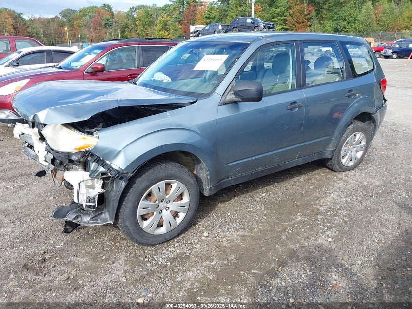 2009 Subaru Forester 2.5X green other gasoline JF2SH61609H725220 photo #3