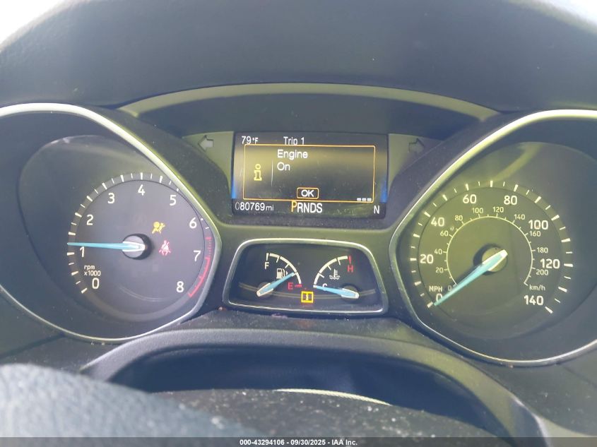 2017 Ford Focus Sel VIN: 1FADP3M25HL331456 Lot: 43294106