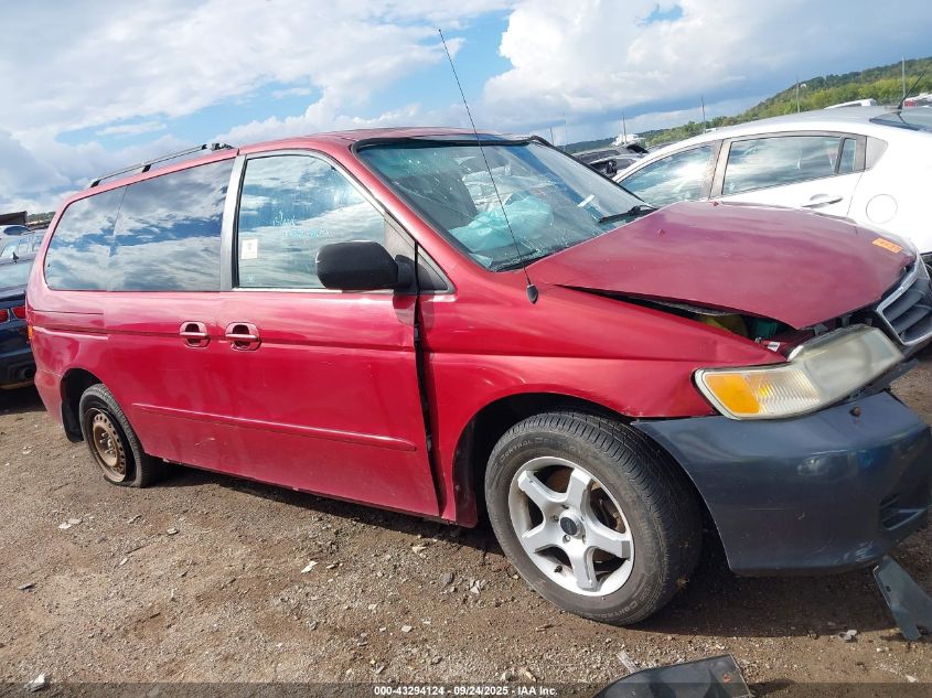 2002 Honda Odyssey Ex VIN: 2HKRL18682H534706 Lot: 43294124