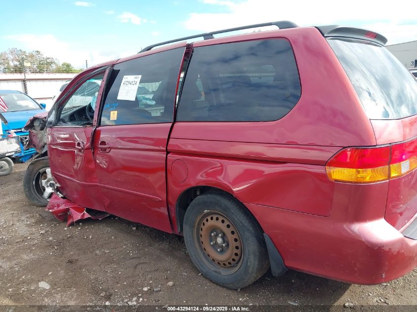 2002 Honda Odyssey Ex VIN: 2HKRL18682H534706 Lot: 43294124