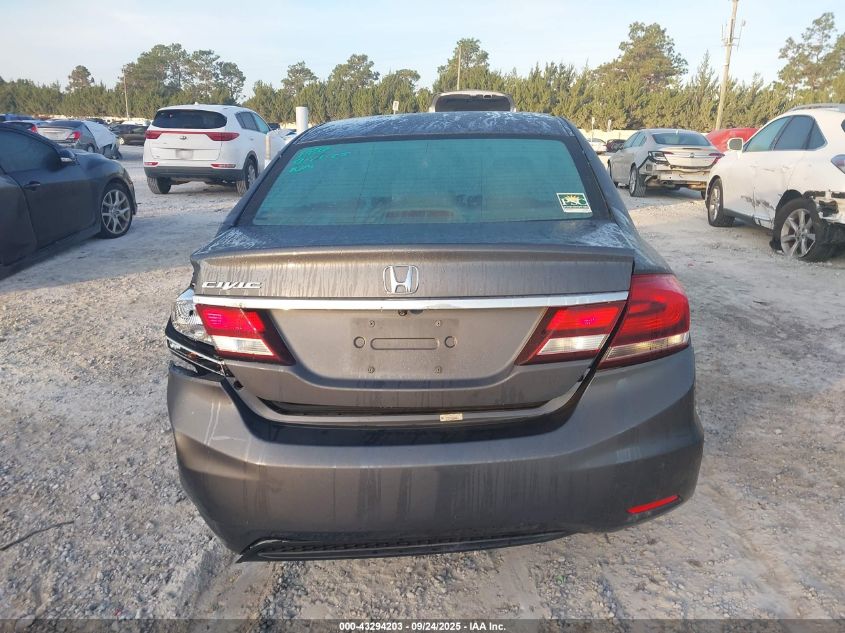 2013 Honda Civic Lx VIN: 19XFB2F52DE058658 Lot: 43294203