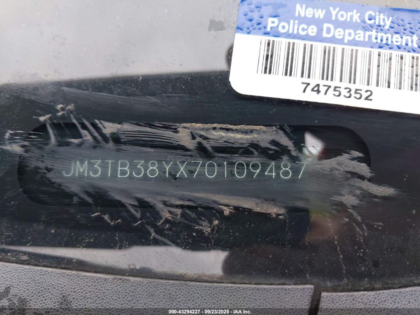 2007 Mazda Cx-9 Touring VIN: JM3TB38YX70109487 Lot: 43294227