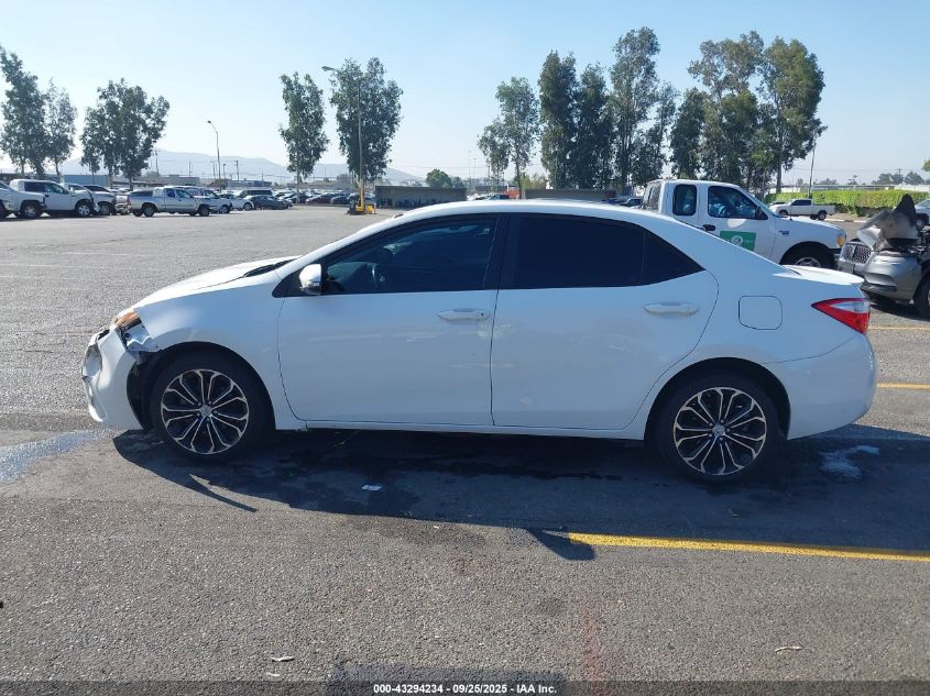 2015 Toyota Corolla S Plus VIN: 5YFBURHE0FP280177 Lot: 43294234