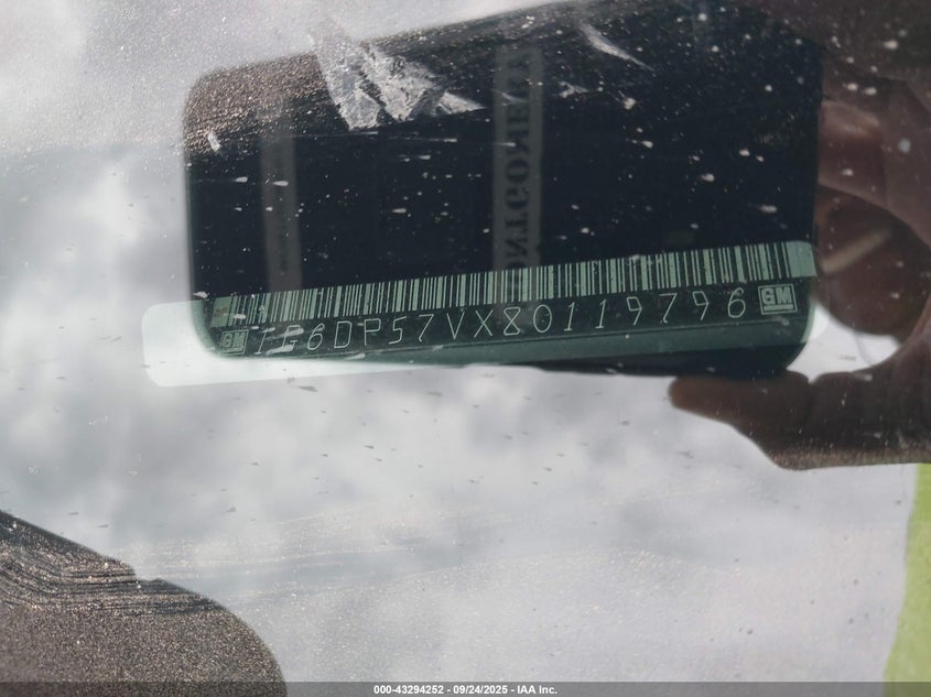 2008 Cadillac Cts Standard VIN: 1G6DP57VX80119796 Lot: 43294252