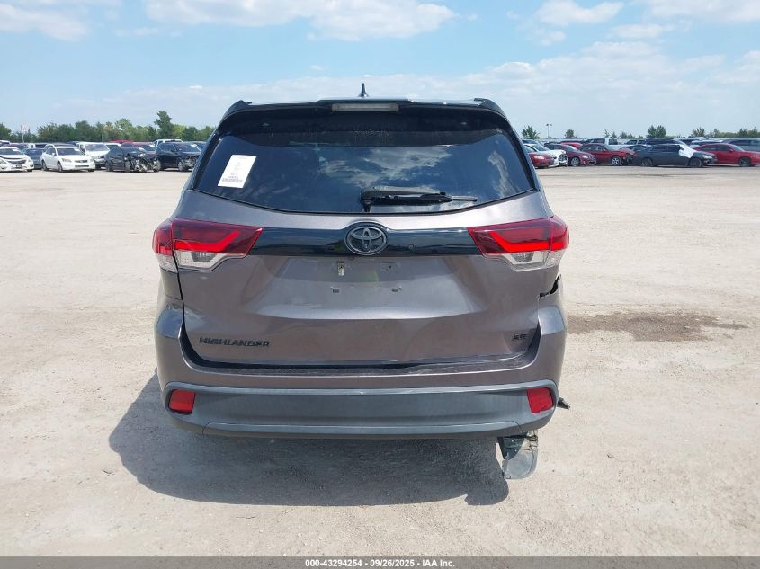 2019 Toyota Highlander Se VIN: 5TDKZRFH4KS315139 Lot: 43294254