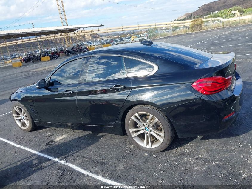 2018 BMW 430I Gran Coupe VIN: WBA4J1C55JBM10825 Lot: 43294311
