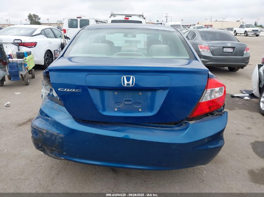 2012 Honda Civic Lx VIN: 19XFB2F51CE361994 Lot: 43294329