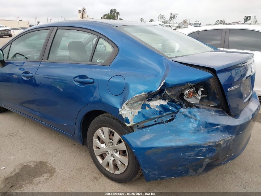 2012 Honda Civic Lx VIN: 19XFB2F51CE361994 Lot: 43294329