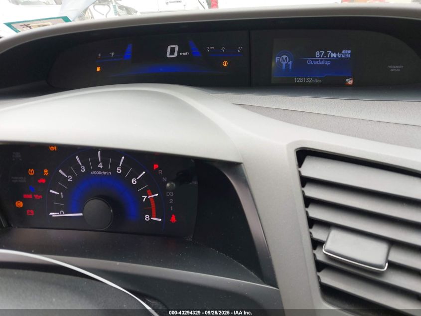 2012 Honda Civic Lx VIN: 19XFB2F51CE361994 Lot: 43294329