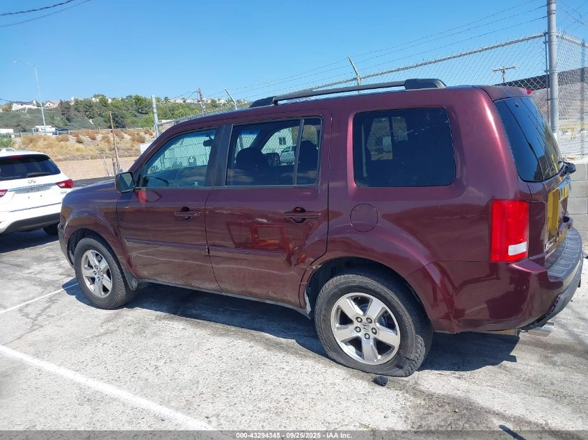 2009 Honda Pilot Ex VIN: 5FNYF38499B008896 Lot: 43294345