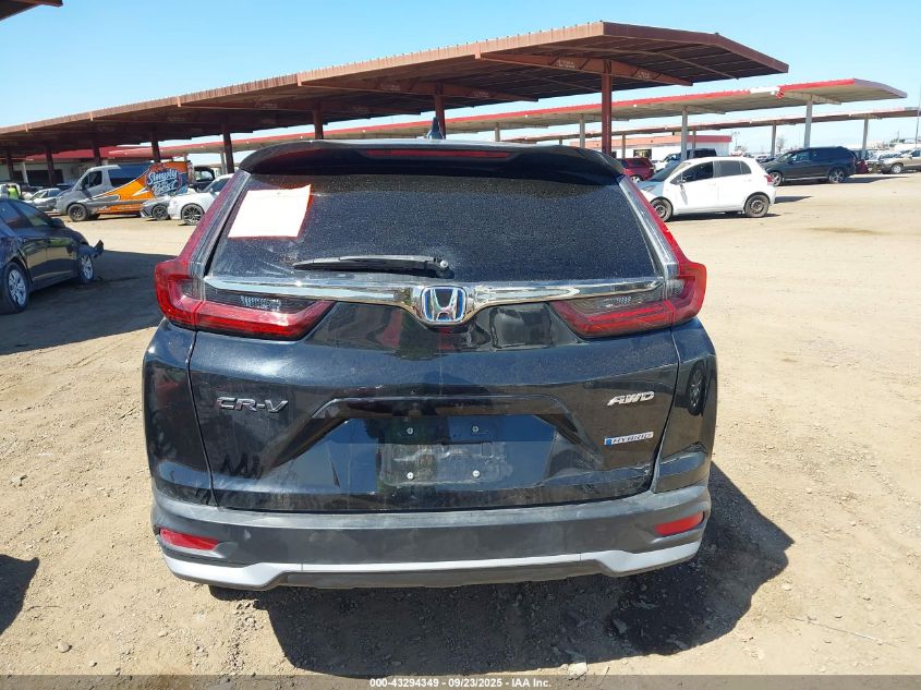 2022 Honda Cr-V Hybrid Ex VIN: 5J6RT6H58NL009188 Lot: 43294349