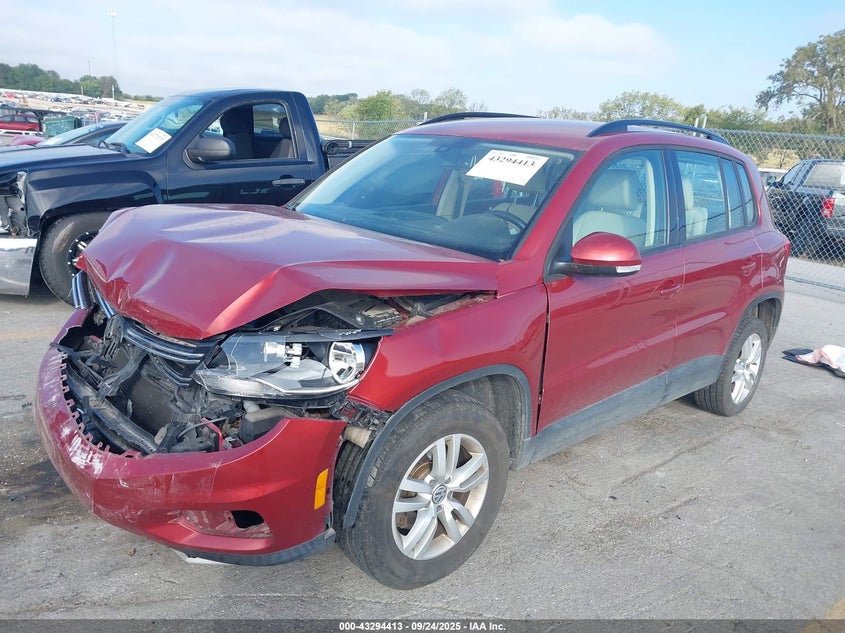 2016 VOLKSWAGEN TIGUAN S - WVGBV7AX8GW020661