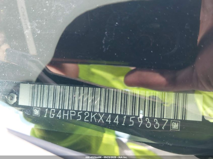 2004 Buick Lesabre Custom VIN: 1G4HP52KX44159337 Lot: 43294486