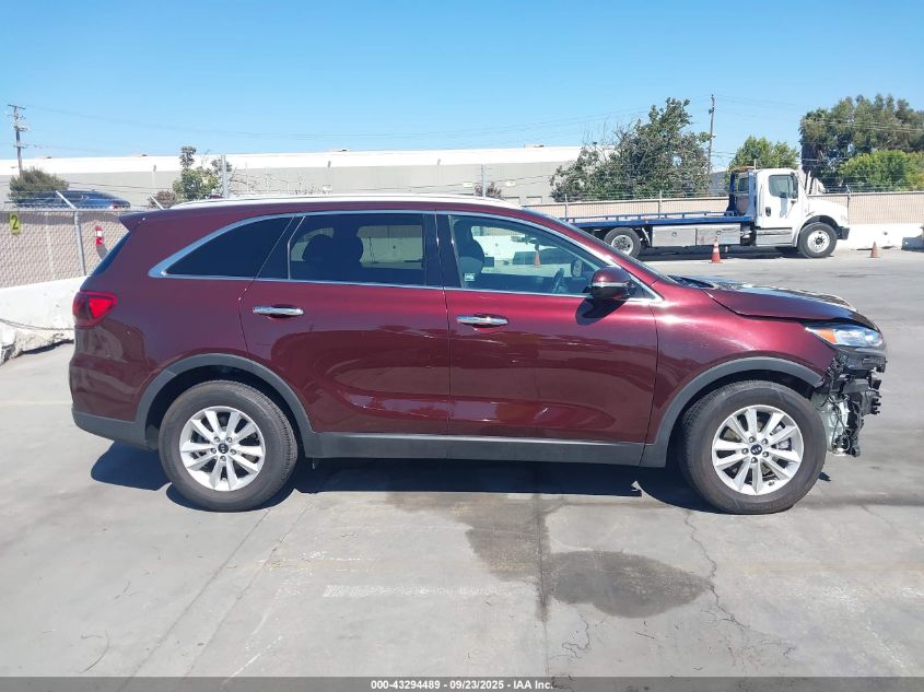 2019 Kia Sorento 3.3L Lx VIN: 5XYPG4A54KG533333 Lot: 43294489