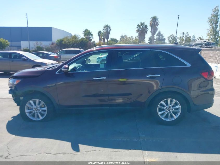 2019 Kia Sorento 3.3L Lx VIN: 5XYPG4A54KG533333 Lot: 43294489