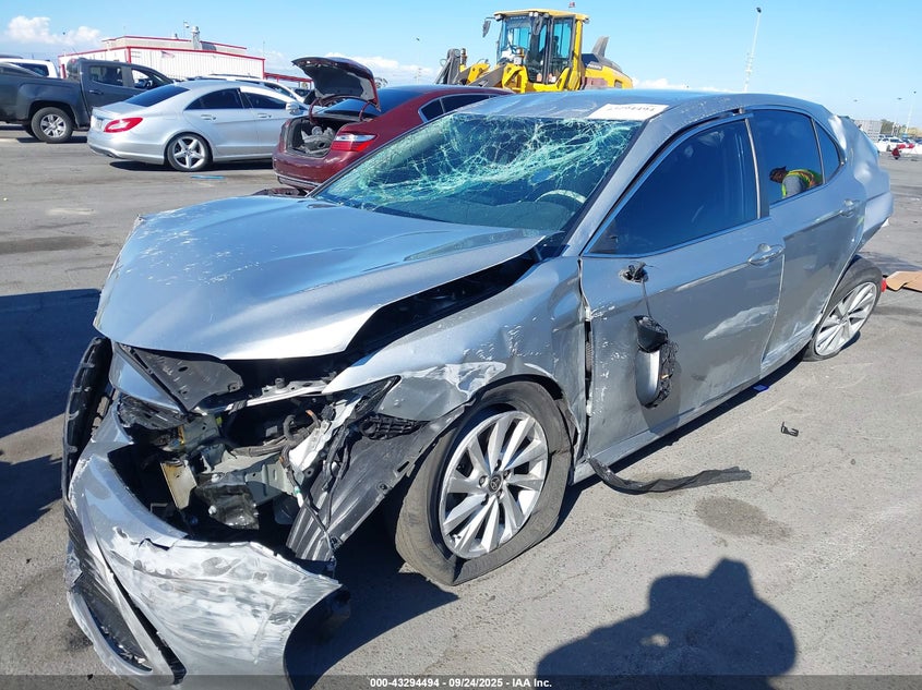 2021 Toyota Camry Le silver sedan gasoline 4T1C11AK9MU461840 photo #3