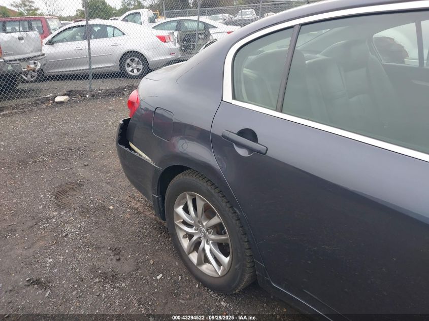 2008 Infiniti G35X VIN: JNKBV61F88M280267 Lot: 43294522