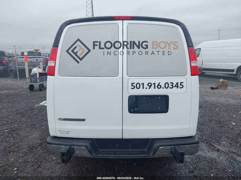 2021 Chevrolet Express Cargo Rwd 2500 Regular Wheelbase Wt VIN: 1GCWGAF71M1225544 Lot: 43294576