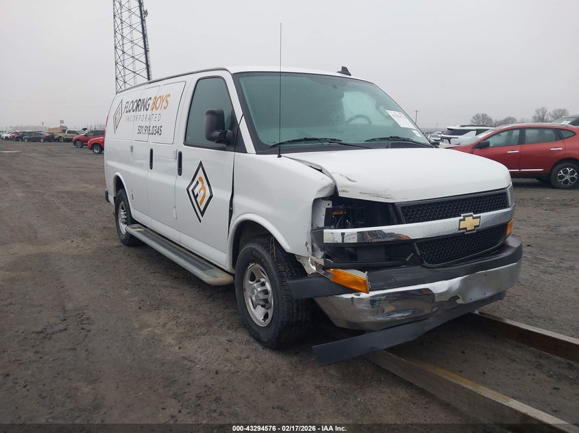 Vin: 1gcwgaf71m1225544, lot: 43789183, chevrolet express cargo rwd 2500 regular wheelbase wt 2021 img_1