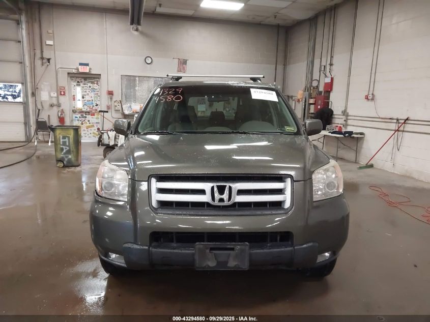 2006 Honda Pilot Ex-L VIN: 2HKYF18726H500357 Lot: 43294580