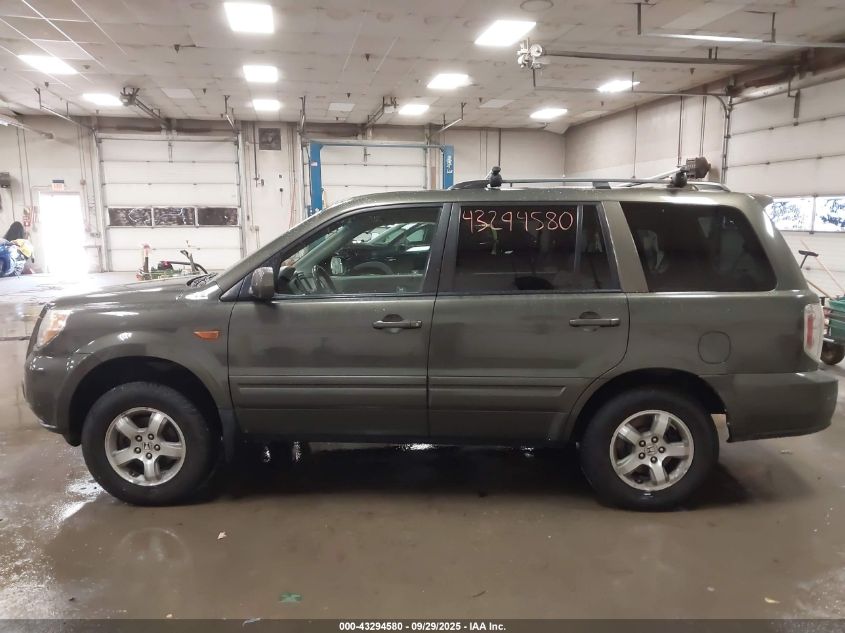2006 Honda Pilot Ex-L VIN: 2HKYF18726H500357 Lot: 43294580
