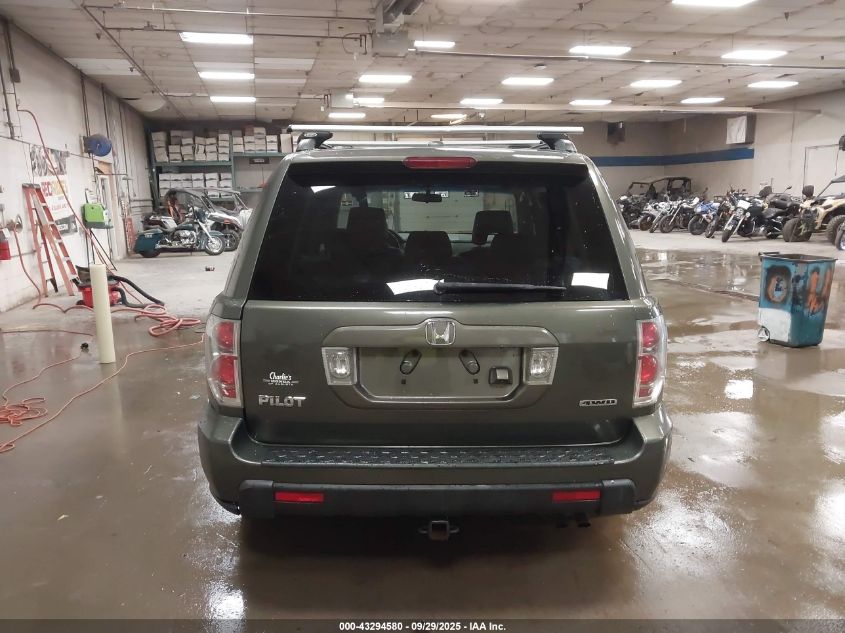 2006 Honda Pilot Ex-L VIN: 2HKYF18726H500357 Lot: 43294580