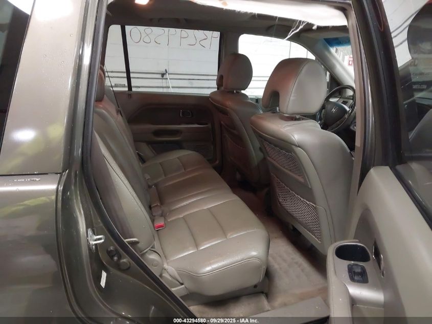 2006 Honda Pilot Ex-L VIN: 2HKYF18726H500357 Lot: 43294580