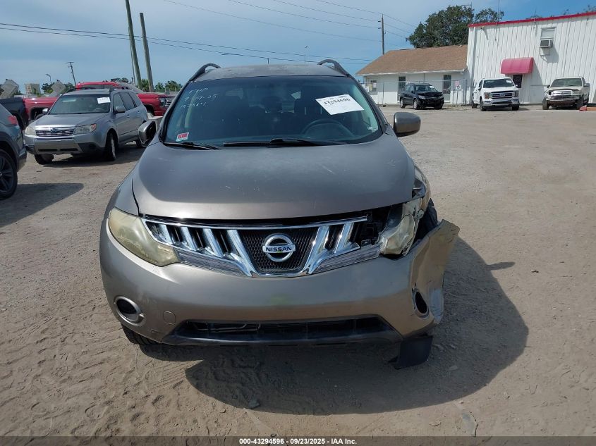 2009 Nissan Murano S VIN: JN8AZ18U69W011798 Lot: 43294596