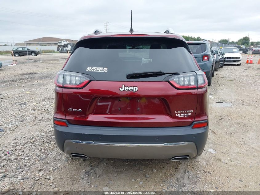2019 Jeep Cherokee Limited 4X4 VIN: 1C4PJMDX5KD337835 Lot: 43294618