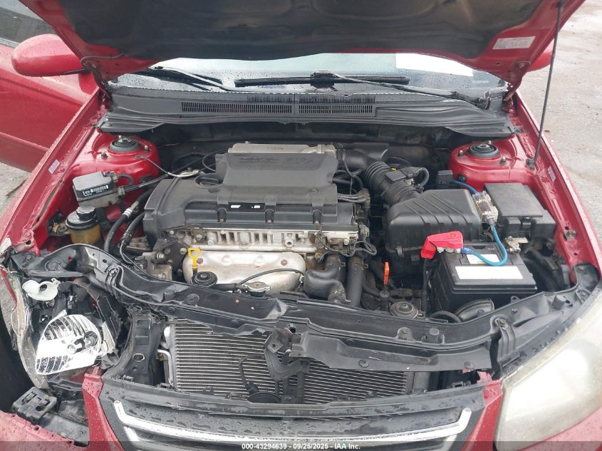 2009 Kia Spectra Ex VIN: KNAFE221295661152 Lot: 43294639