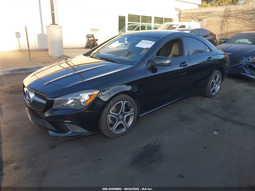 2014 Mercedes-Benz Cla 250 black sedan gasoline WDDSJ4EB2EN103587 photo #3