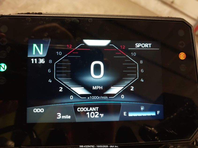 2025 Yamaha Mtn690 VIN: JYARM48EXSA003225 Lot: 43294762