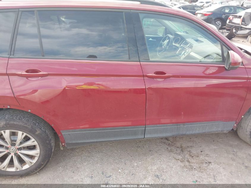 2019 Volkswagen Tiguan 2.0T S VIN: 3VV1B7AXXKM075633 Lot: 43294833