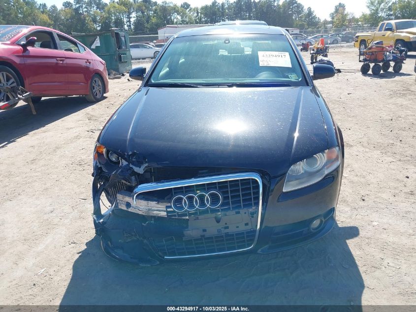2008 Audi A4 2.0T/2.0T Special Edition VIN: WAUDF78E78A140297 Lot: 43294917