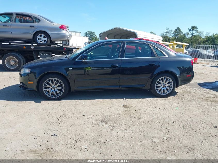 2008 Audi A4 2.0T/2.0T Special Edition VIN: WAUDF78E78A140297 Lot: 43294917