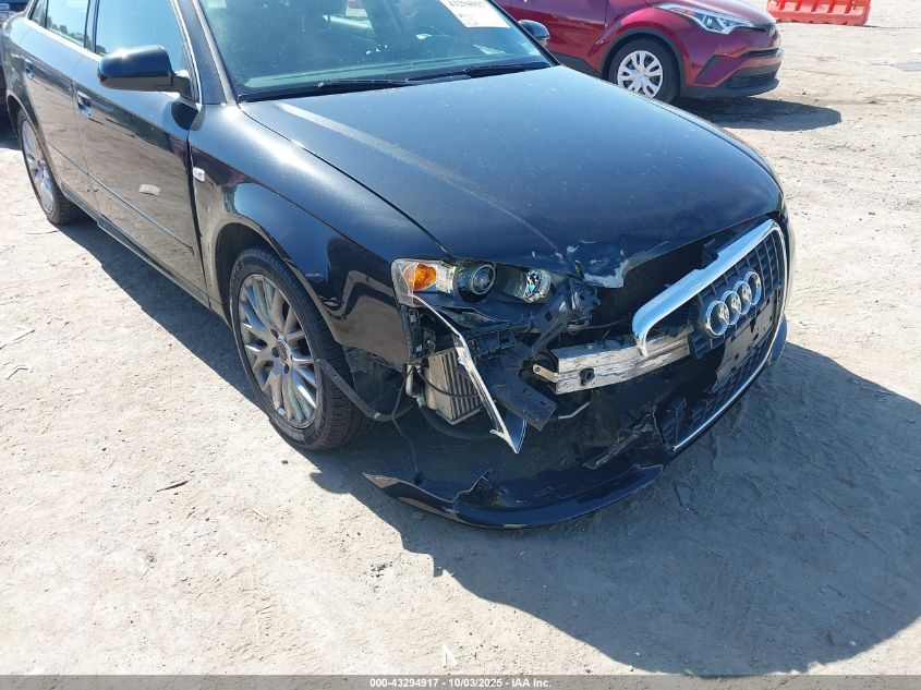 2008 Audi A4 2.0T/2.0T Special Edition VIN: WAUDF78E78A140297 Lot: 43294917