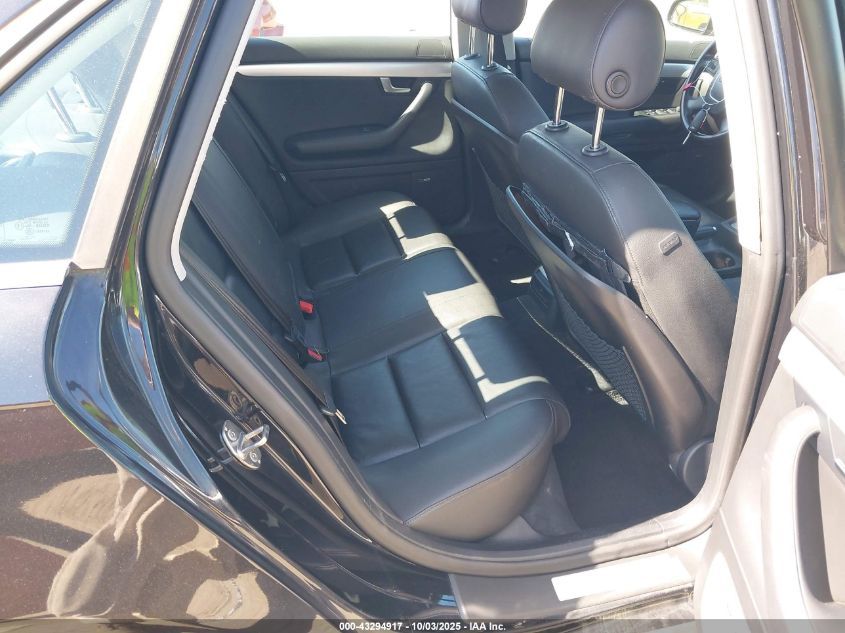 2008 Audi A4 2.0T/2.0T Special Edition VIN: WAUDF78E78A140297 Lot: 43294917