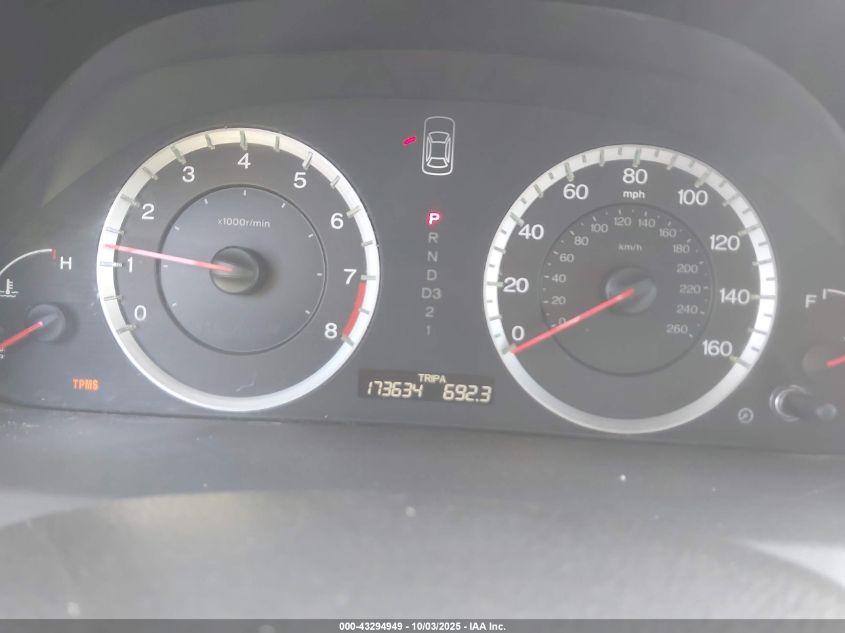 2009 Honda Accord 2.4 Ex-L VIN: 1HGCP268X9A098626 Lot: 43294949