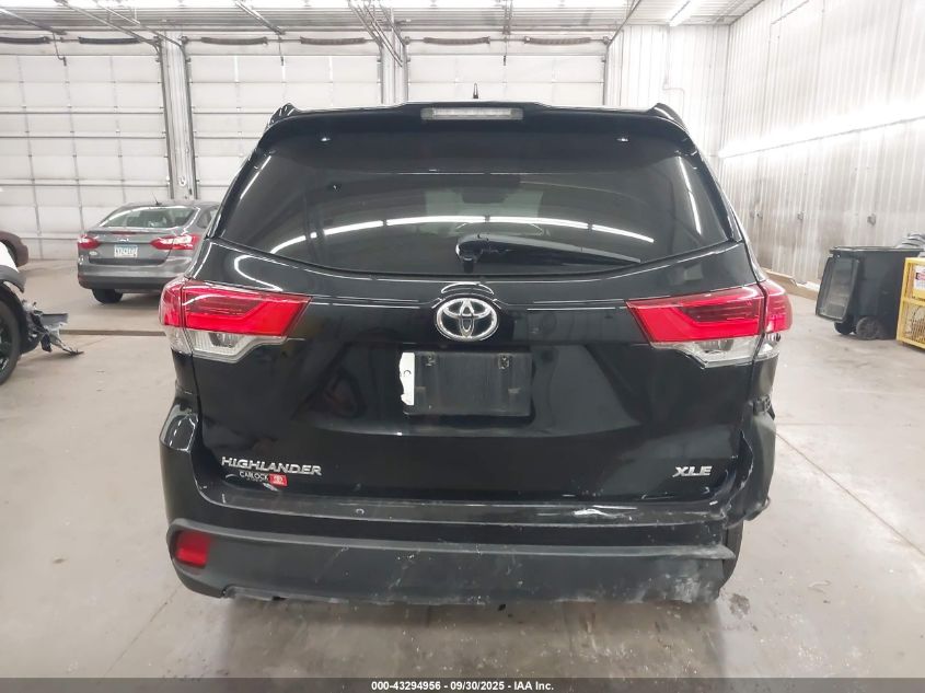 2019 Toyota Highlander Xle VIN: 5TDKZRFH3KS567514 Lot: 43294956