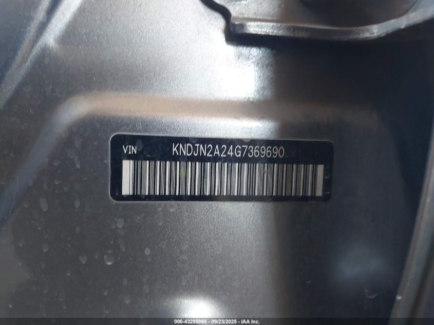 2016 Kia Soul VIN: KNDJN2A24G7369690 Lot: 43295068