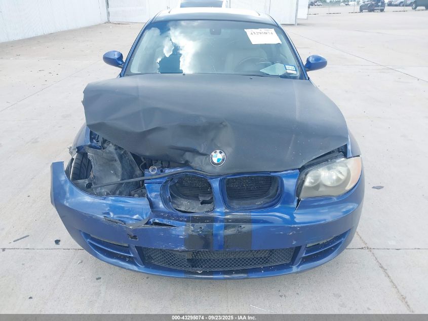 2008 BMW 128I VIN: WBAUP73538VF09110 Lot: 43295074