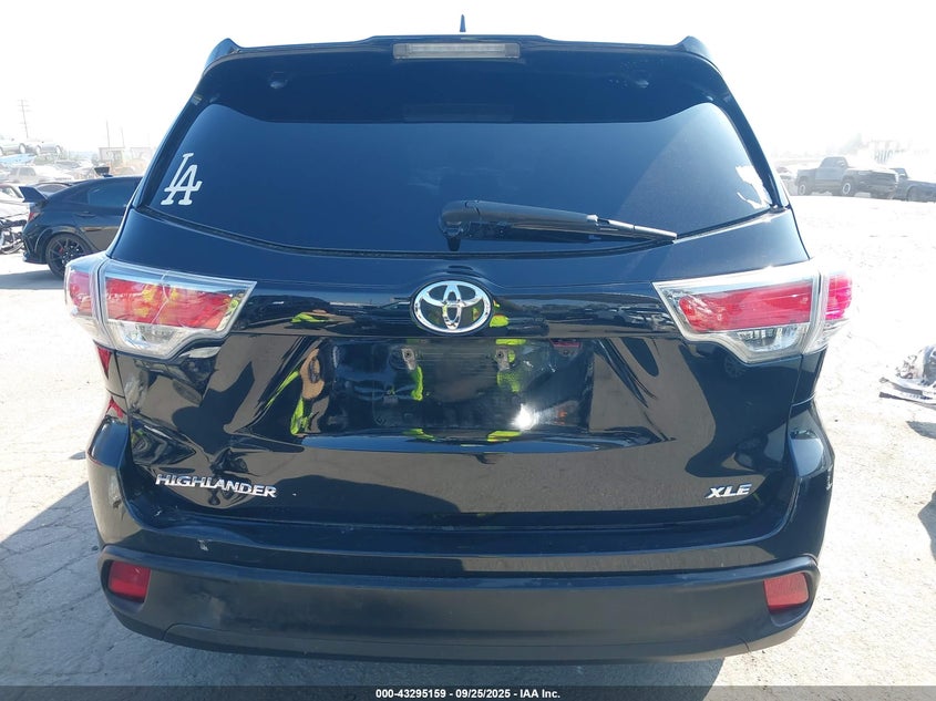 2015 TOYOTA HIGHLANDER XLE V6 - 5TDKKRFH2FS109070