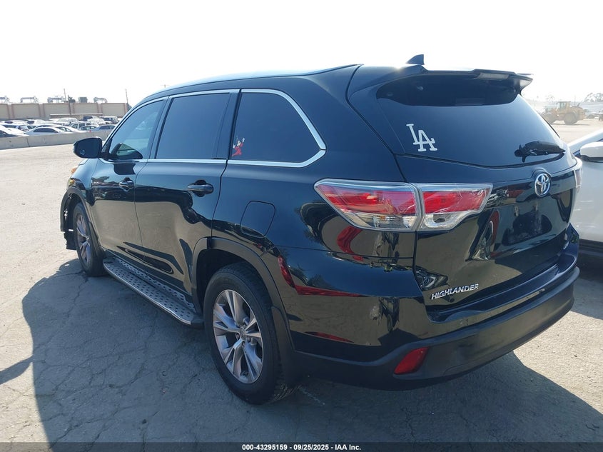 2015 TOYOTA HIGHLANDER XLE V6 - 5TDKKRFH2FS109070