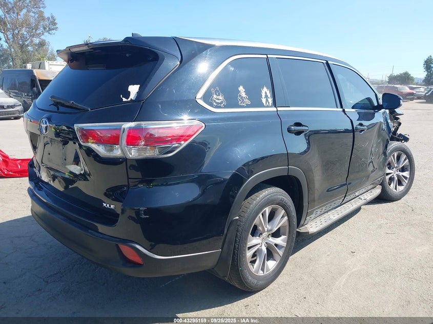 2015 TOYOTA HIGHLANDER XLE V6 - 5TDKKRFH2FS109070