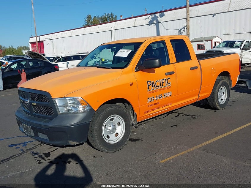 2014 Ram 1500 Tradesman orange truck gasoline 1C6RR6FT3ES264091 photo #3