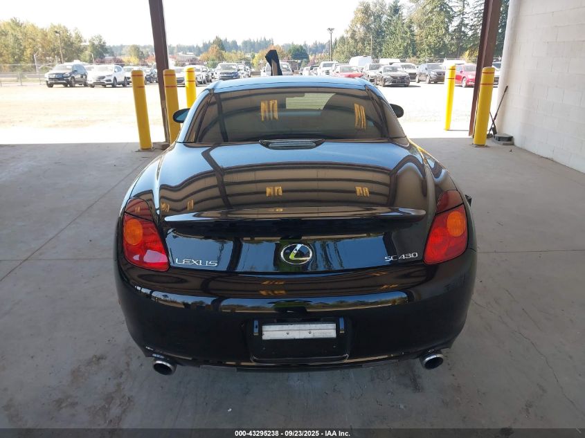 2002 Lexus Sc 430 VIN: JTHFN48Y920025218 Lot: 43295238