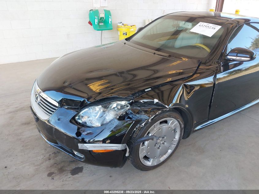 2002 Lexus Sc 430 VIN: JTHFN48Y920025218 Lot: 43295238